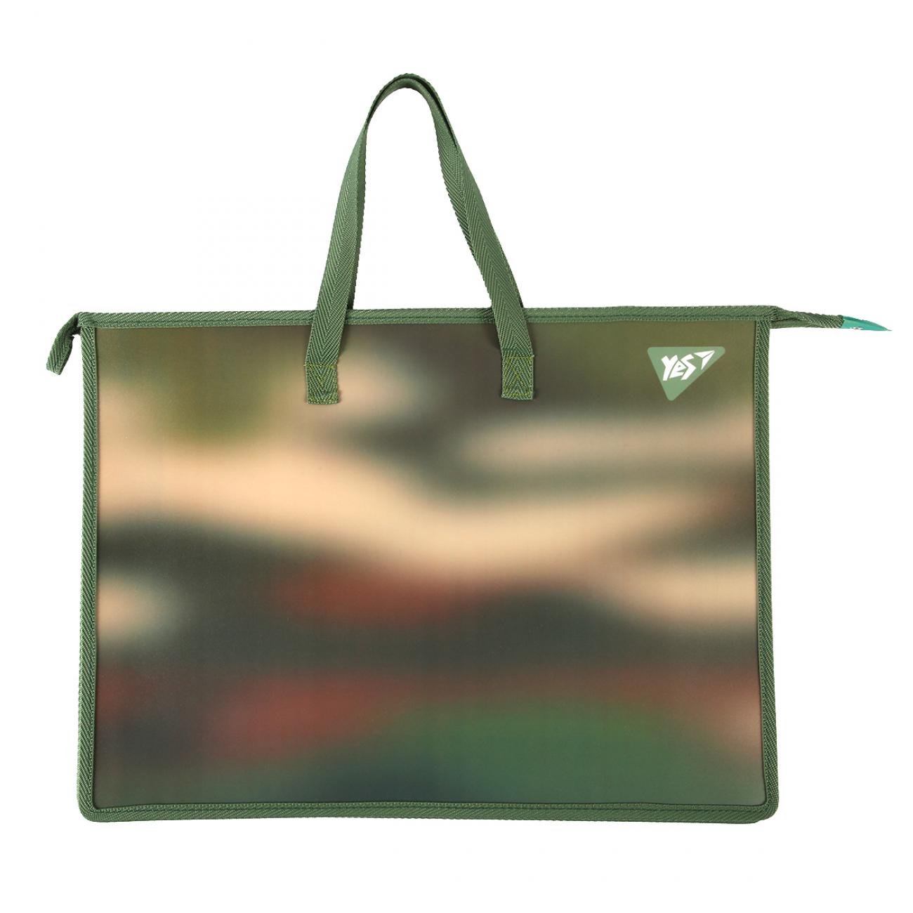 Папка-портфель шкільний YES А3 Fusion з тканинними ручками (492305)