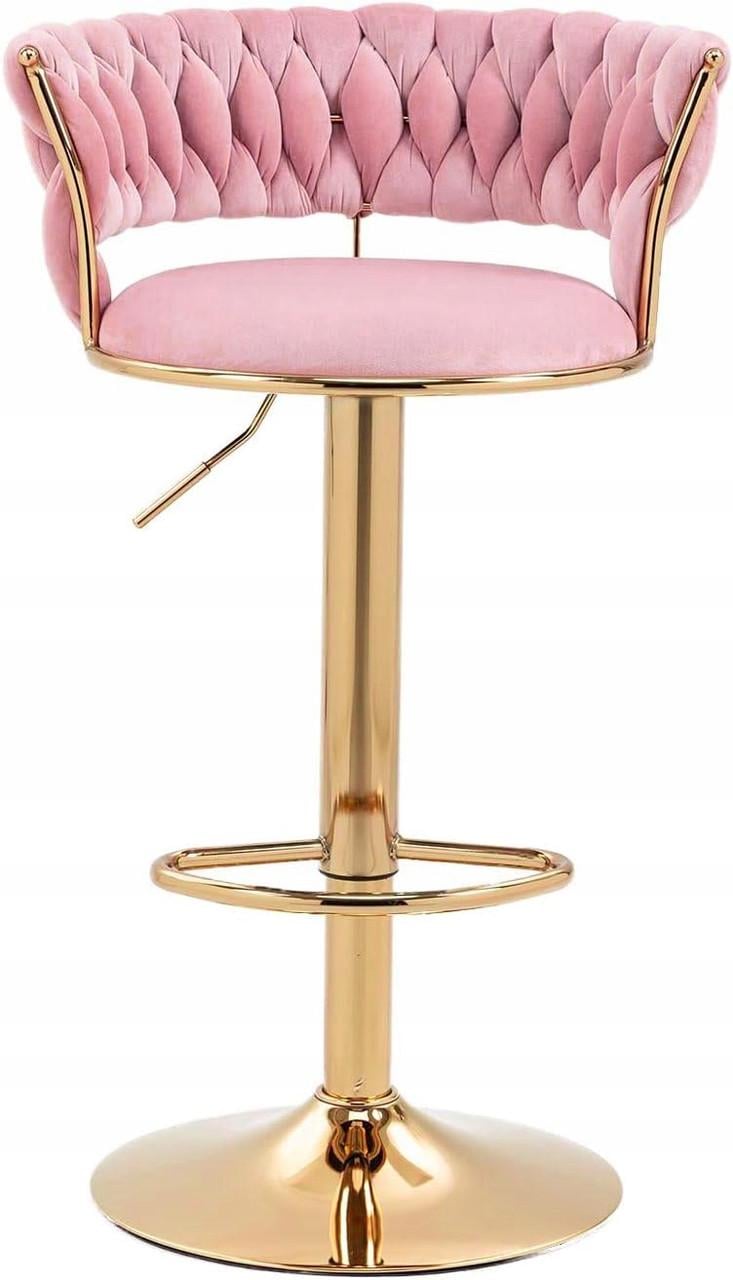 Стул-табурет JS IMPERIA 100 см Розовый/Золотой (2701319160)