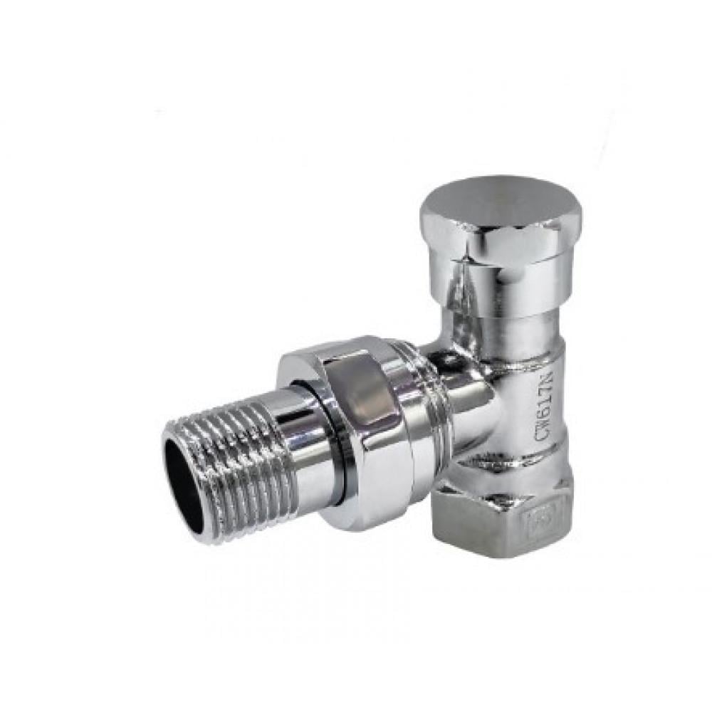 Кран радіаторний FADO S.r.l кутовий нижній 1/2" Хром (RC02)