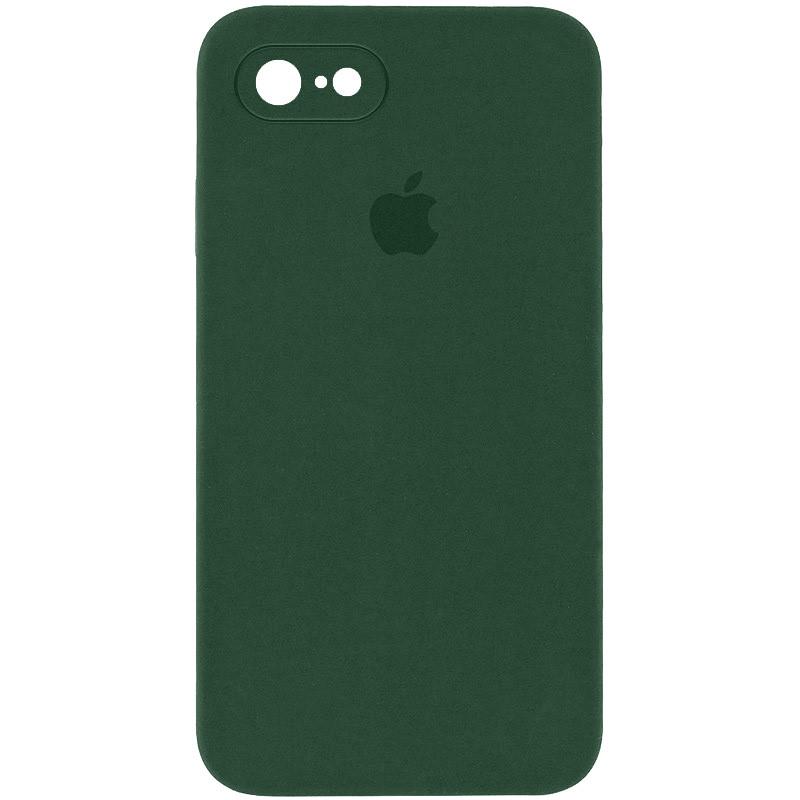 Протиударний чохол Silicone Case Square Full Camera Protective AA для Apple iPhone 7/8/SE 2020 4.7" Зелений/Cyprus Green