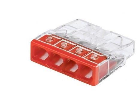 Клема швидкого монтажу WAGO прозора 4х2,5 мм (28679102)