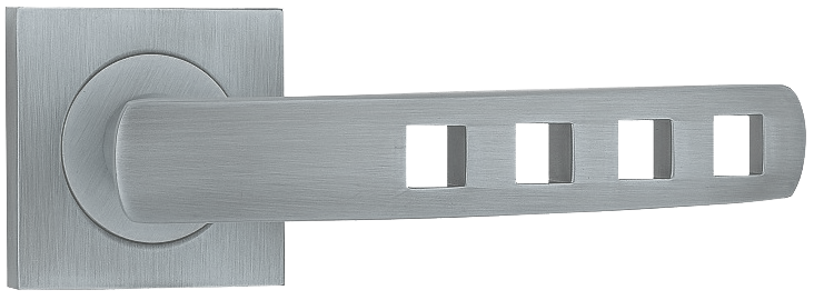 Ручка дверная на розетке SIBA Kubika Хром матовый (Z28 0 22 07)