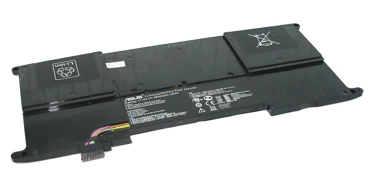 Аккумулятор для ноутбука Asus C23-UX21 7,4V 4800 mAh Black