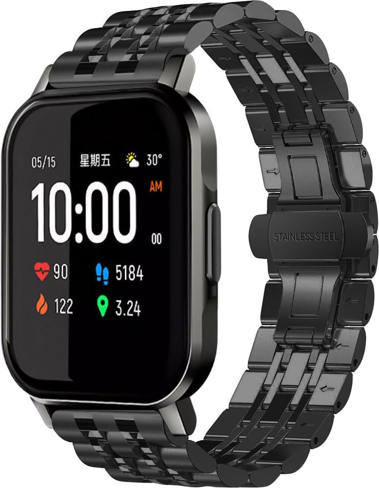 Браслет металлический Spinye для Haylou Smart Watch 2 (LS02) Black (29175-2B)