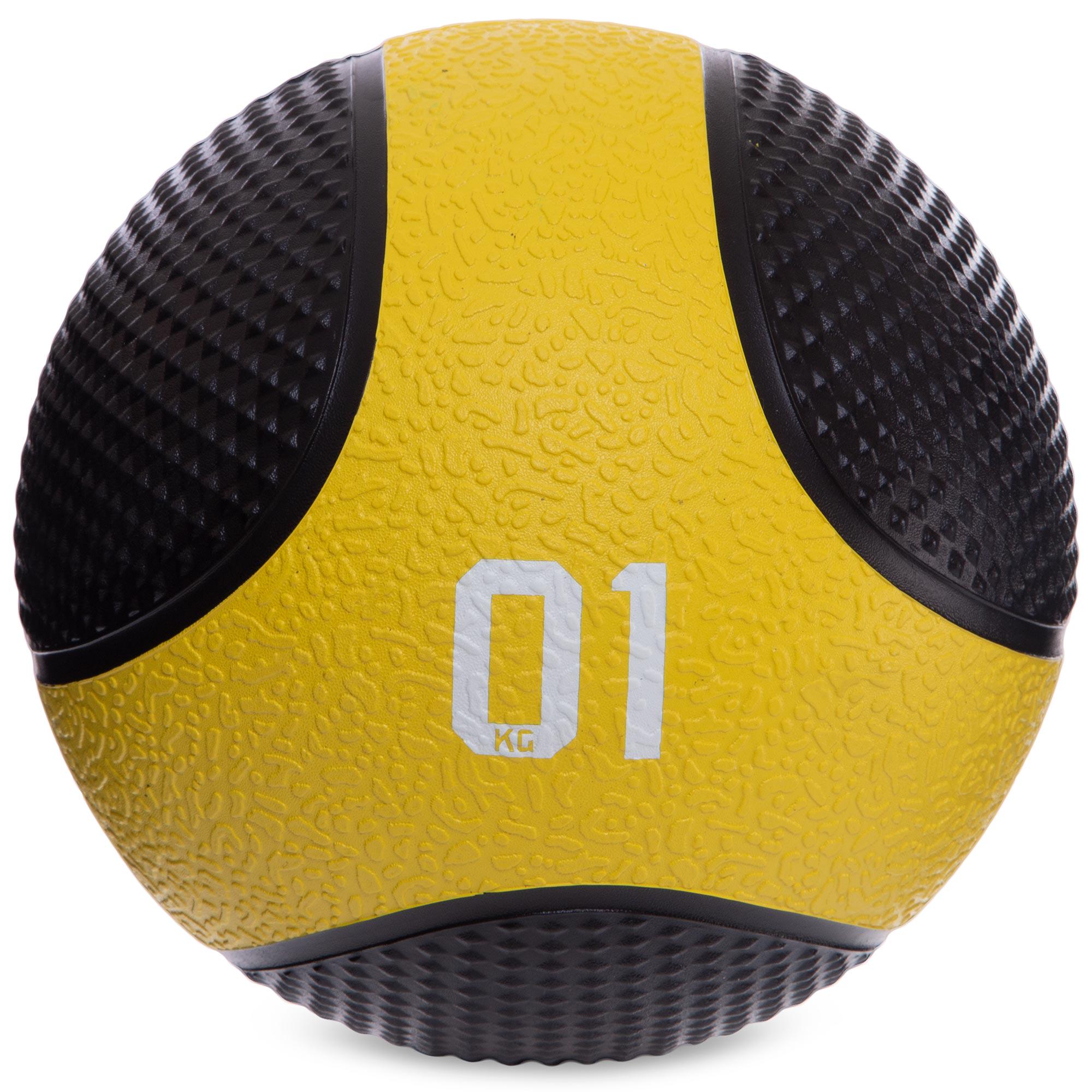 М'яч медичний медбол Zelart Medicine Ball FI-2824-1 1кг Чорний (DR003469)