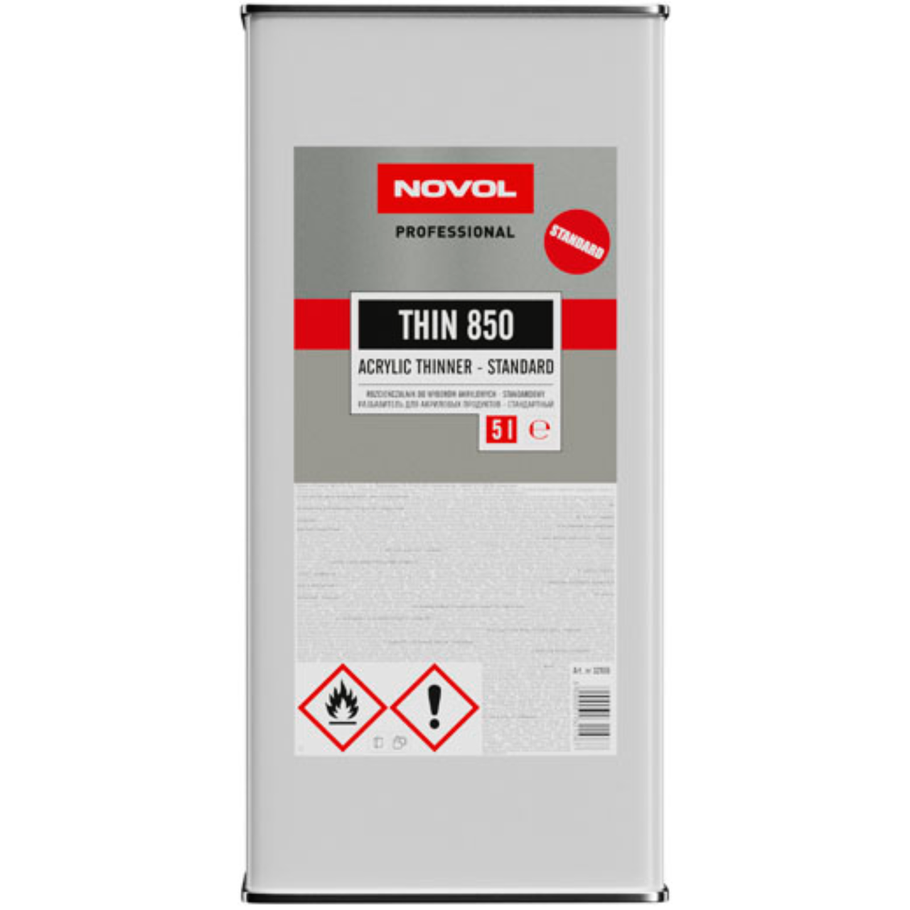 Разбавитель для акриловых изделий NOVOL Thin 850 5 л