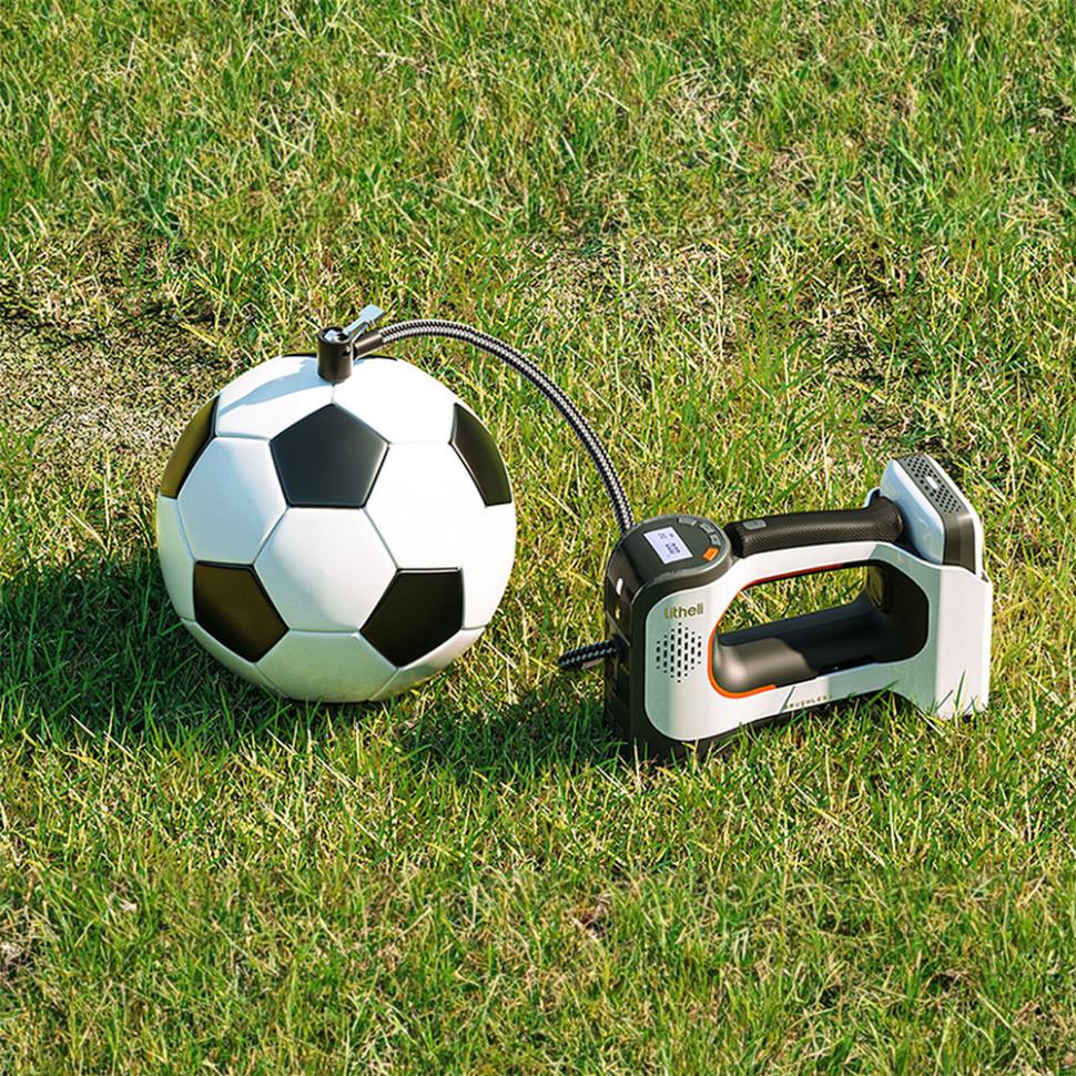 Насос автомобильный аккумуляторный Litheli с фонарем 20000 mAh 45W 2А (26997625) - фото 9