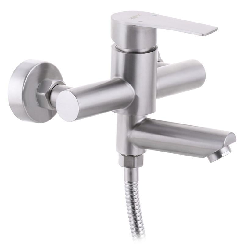 Смеситель для ванны SUS304 Zerix JAX-009 Euro (ZX3148)