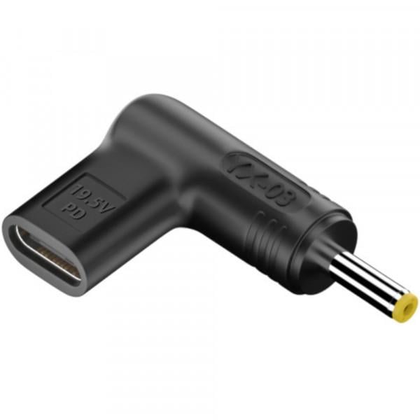 Переходник для питания ноутбуков HP 19,5V Type-C to DC 4x1,7 мм (S1030)