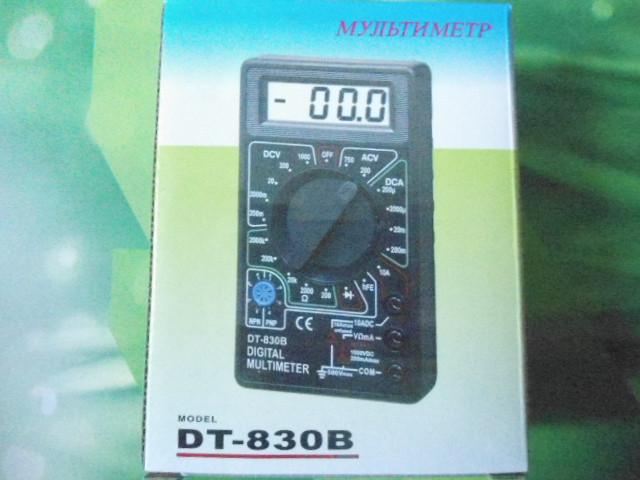 Мультиметр цифровий Digital DT-830B з щупами і кроною Чорний (343371573) - фото 2 Мультиметр цифровий Digital DT-830B з щупами і кроною Чорний (343371573) - фото 2