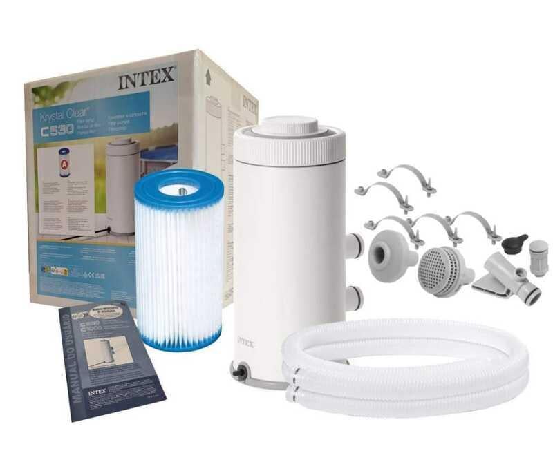 Фильтр-насос картриджный для бассейна Intex 26604 C530 2006 л/ч (2522341128)