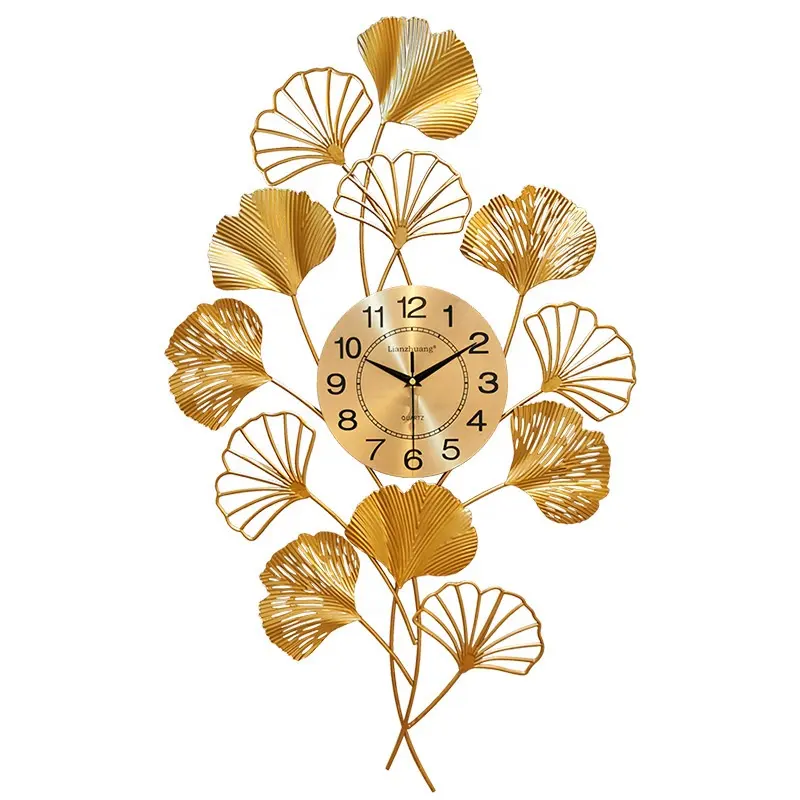 Годинник настінний Гілка 80х46 см Золотий (1805488868)