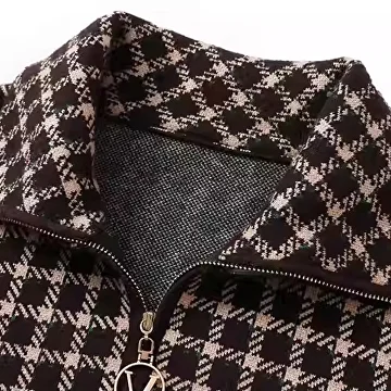 Кофта жіноча C00348-5 на блискавці 2ХL Коричневий - фото 6 Кофта жіноча C00348-5 на блискавці 2ХL Коричневий - фото 6