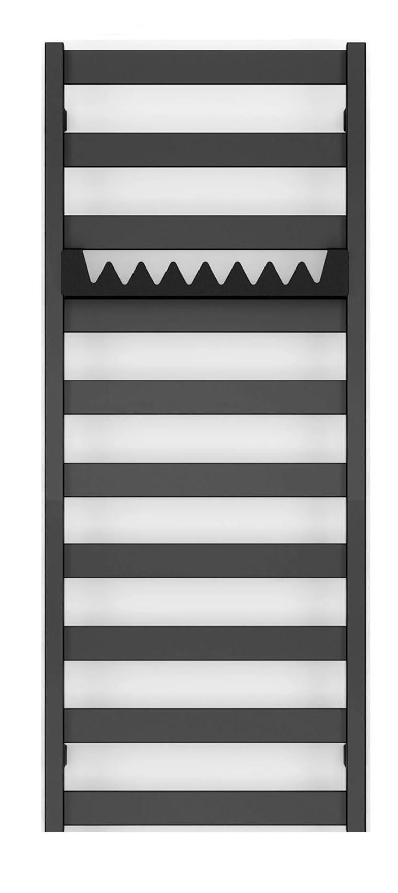 Полотенцесушитель комбинированный Terma Vivo ТЄН MOA с вентилем Integra 1390x500 мм Black mat (420)