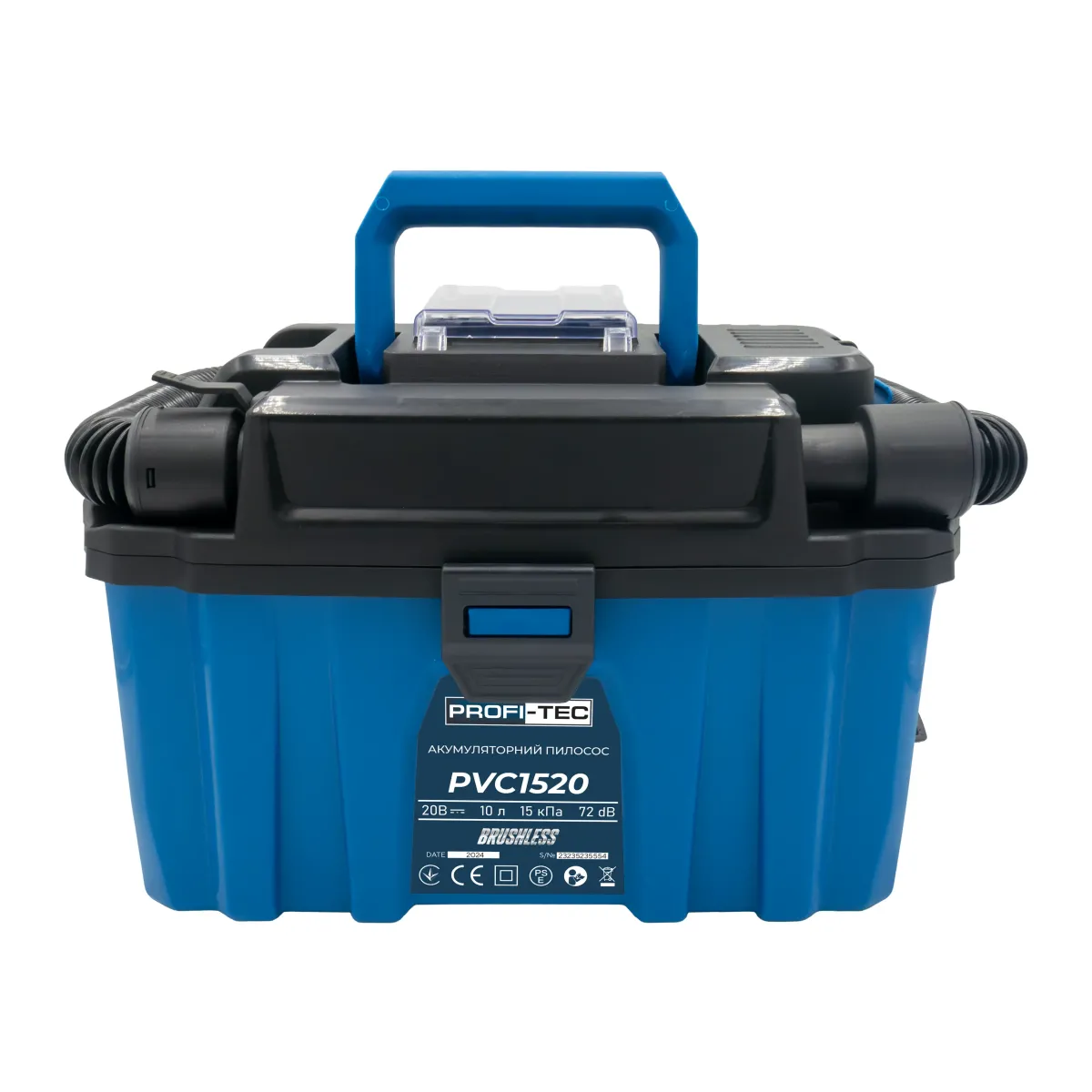Пилосос акумуляторний PROFI-TEC PVC1520 без акумулятора та зарядного пристрою/безщітковий 20 В 10 л (006284) - фото 5 Пилосос акумуляторний PROFI-TEC PVC1520 без акумулятора та зарядного пристрою/безщітковий 20 В 10 л (006284) - фото 5