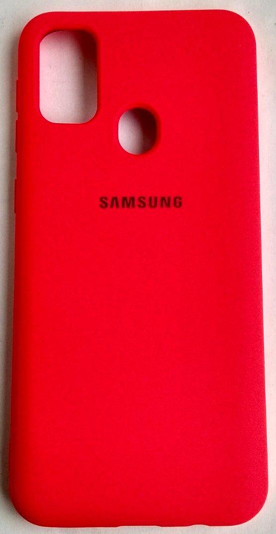 Силікон Silicone Case Samsung M21/M307/M30S МАЛИНОВИЙ