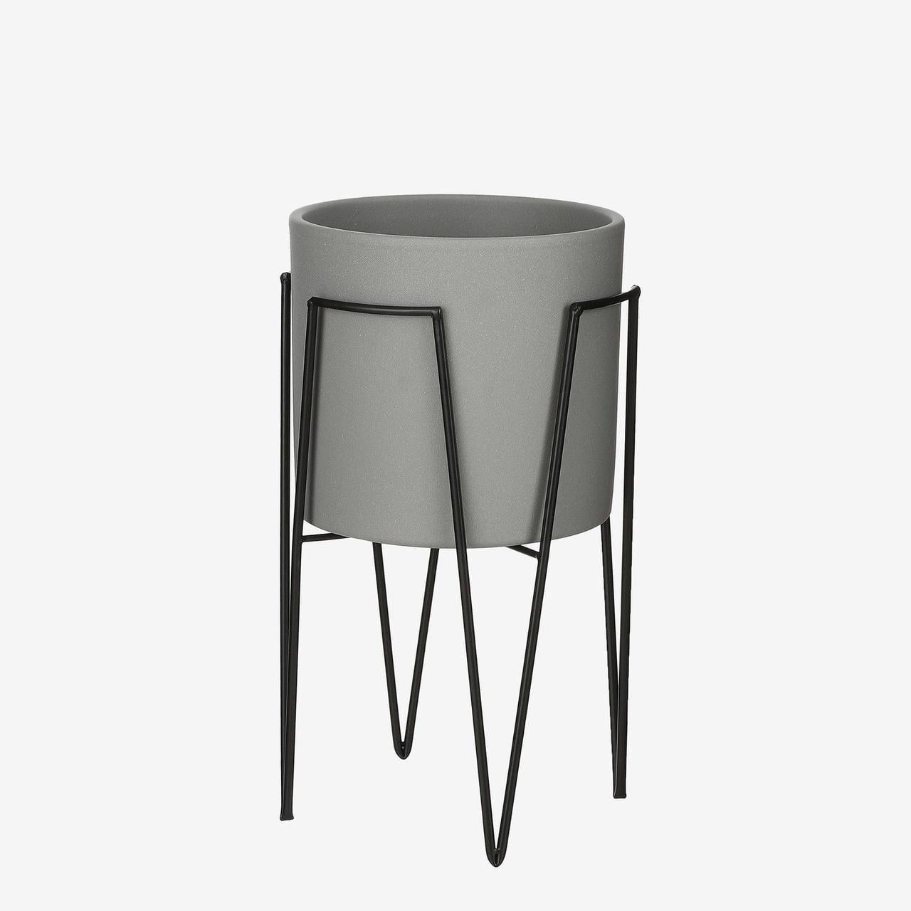 Кашпо Edelman Mica Decorations Era 19,5 см 4,1 л Пісочний/Сірий (1035839 Line)