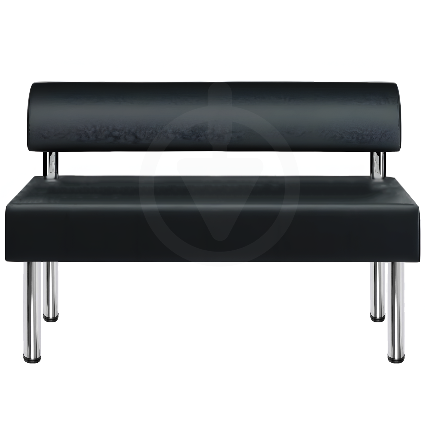 Диван офісний AVVS tech для очікування/приймальної 120 см Чорний (noga25-75x120-black) - фото 2