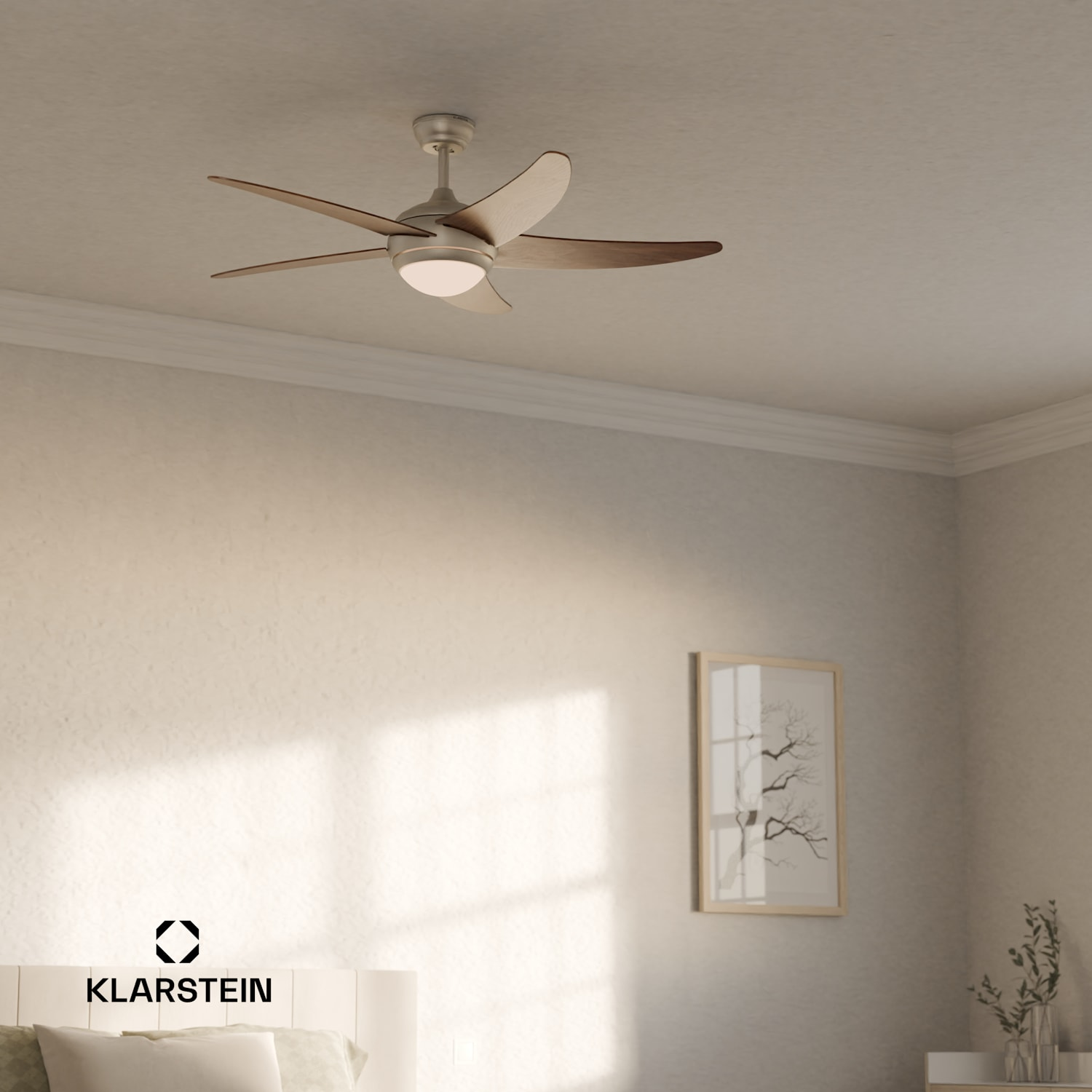 Вентилятор потолочный KLARSTEIN Bolero 30 Вт Черный (10046083) - фото 8