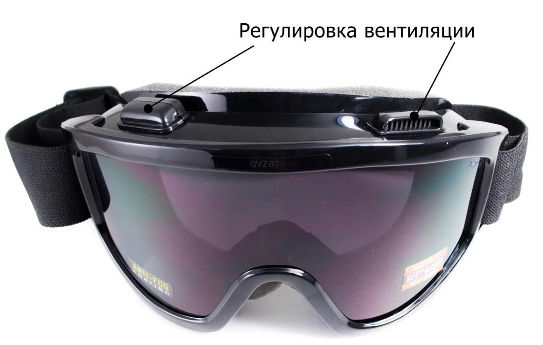 Окуляри захисні Global Vision Wind-Shield 3 lens KIT Anti-Fog із змінними лінзами - фото 4 Окуляри захисні Global Vision Wind-Shield 3 lens KIT Anti-Fog із змінними лінзами - фото 4