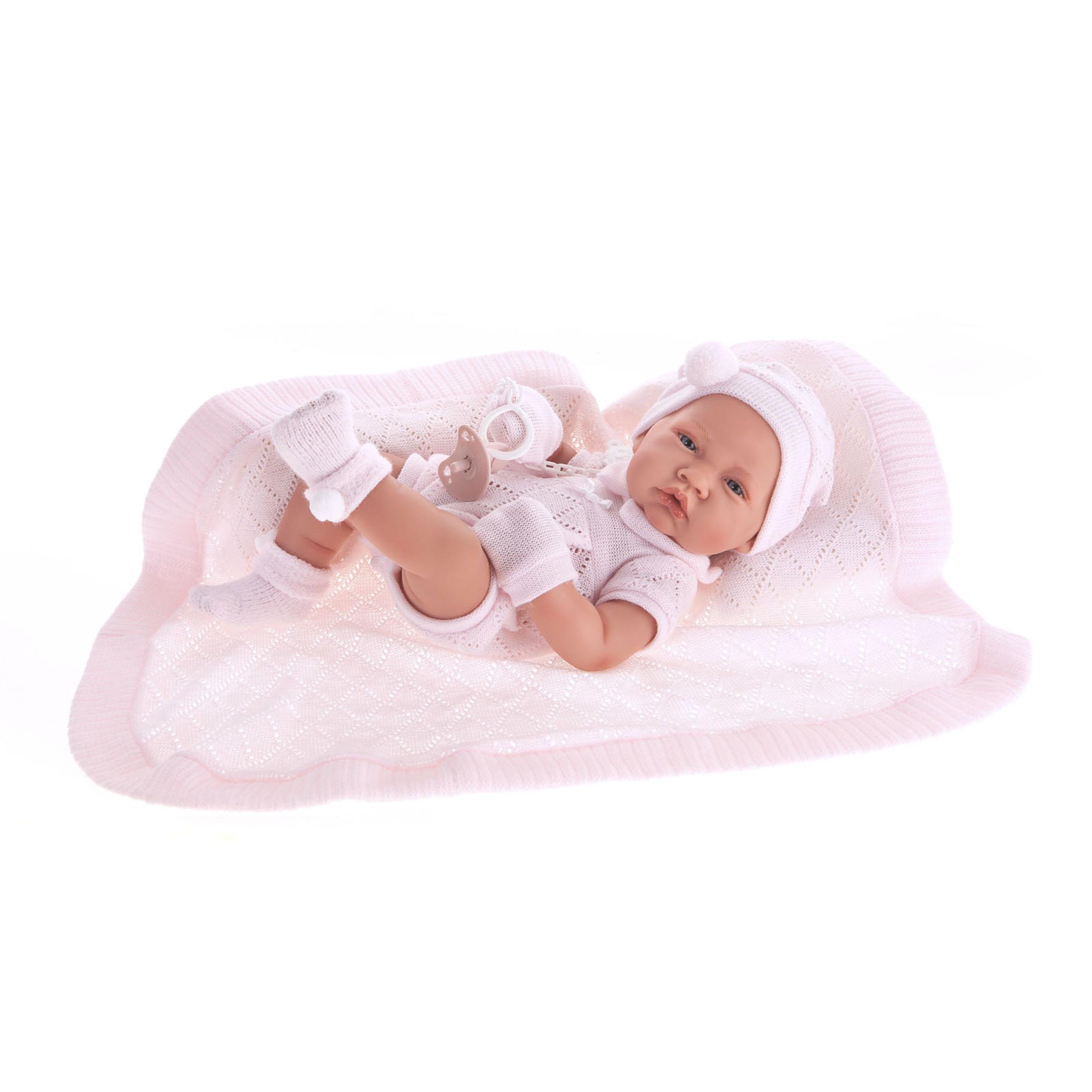 Кукла испанская Реборн Antonio Juan силиконовая виниловая новорожденная девочка Соня 42 см