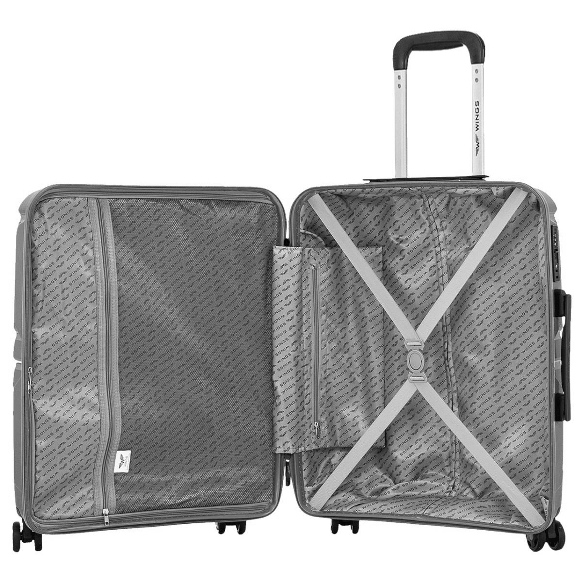 Чемодан полипропиленовый Wings PHX01 малый Черный (Wp00544) - фото 6 Чемодан полипропиленовый Wings PHX01 малый Черный (Wp00544) - фото 6