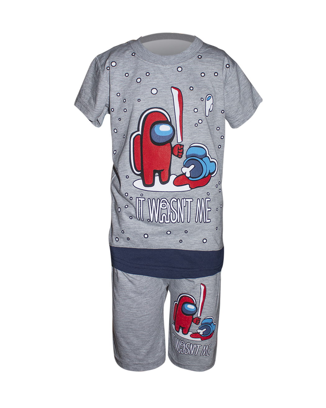 Комплект для мальчика Among us 110 см Серый