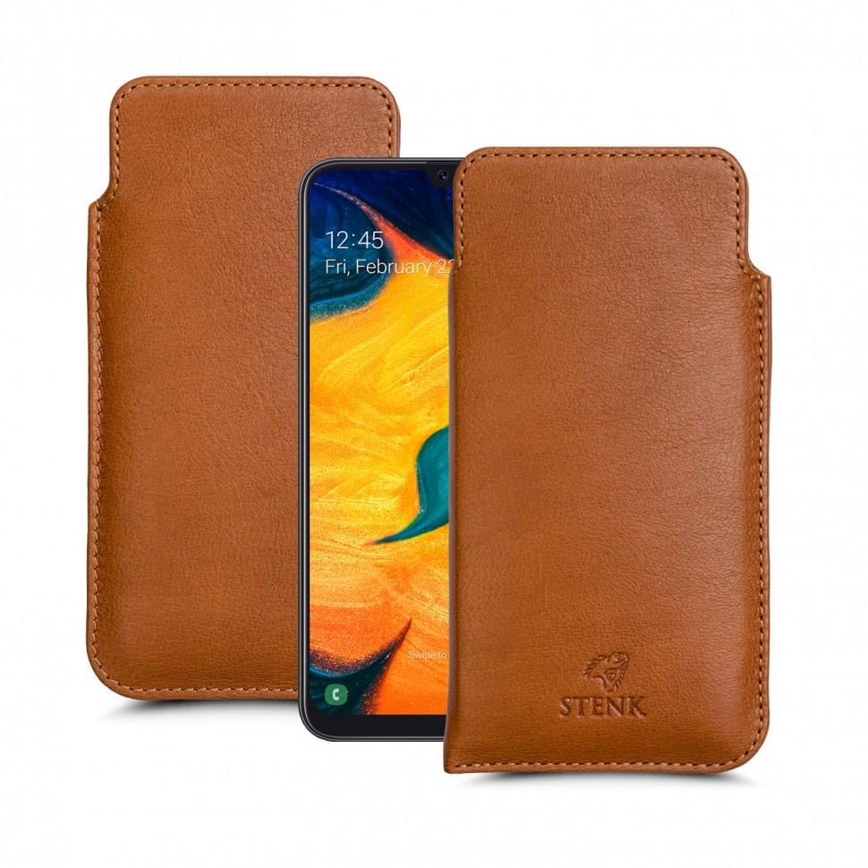 Футляр Stenk Elegance для Samsung Galaxy A30 Camel (63057)