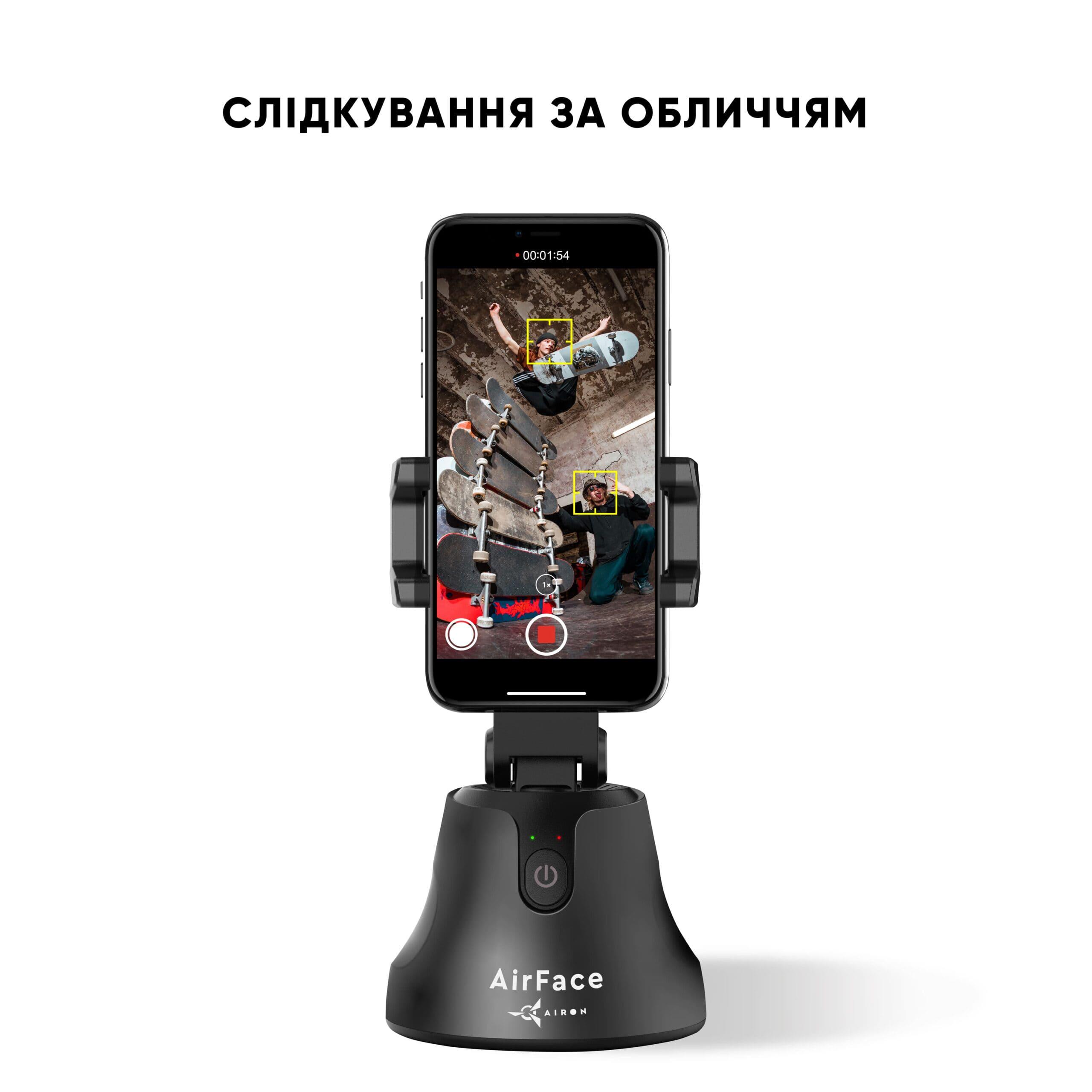 Держатель телефона AirFace 360° Black (612675580321912) - фото 4