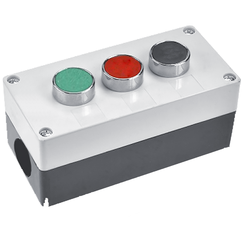Пост трехместный CNC LAY5/3 IP54 Зеленый/Красный/Черный (Б00030689)