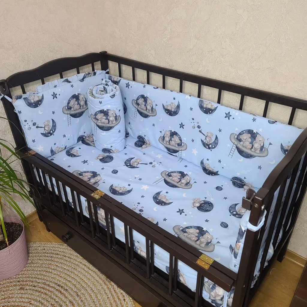Захист для бортиків на 4 сторони суцільні 120x60x37 см (002)