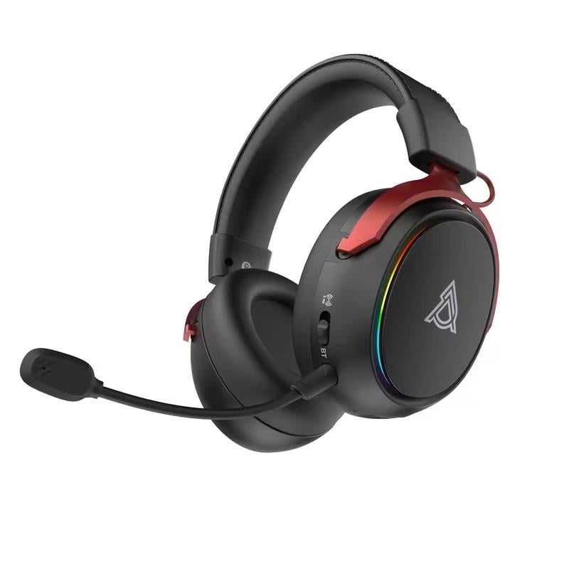 Наушники игровые беспроводные Ajazz AHM10 MAX RGB с активным шумоподавлением ANC 7.1 Tri-Mode Gaming Headset (2948119116)