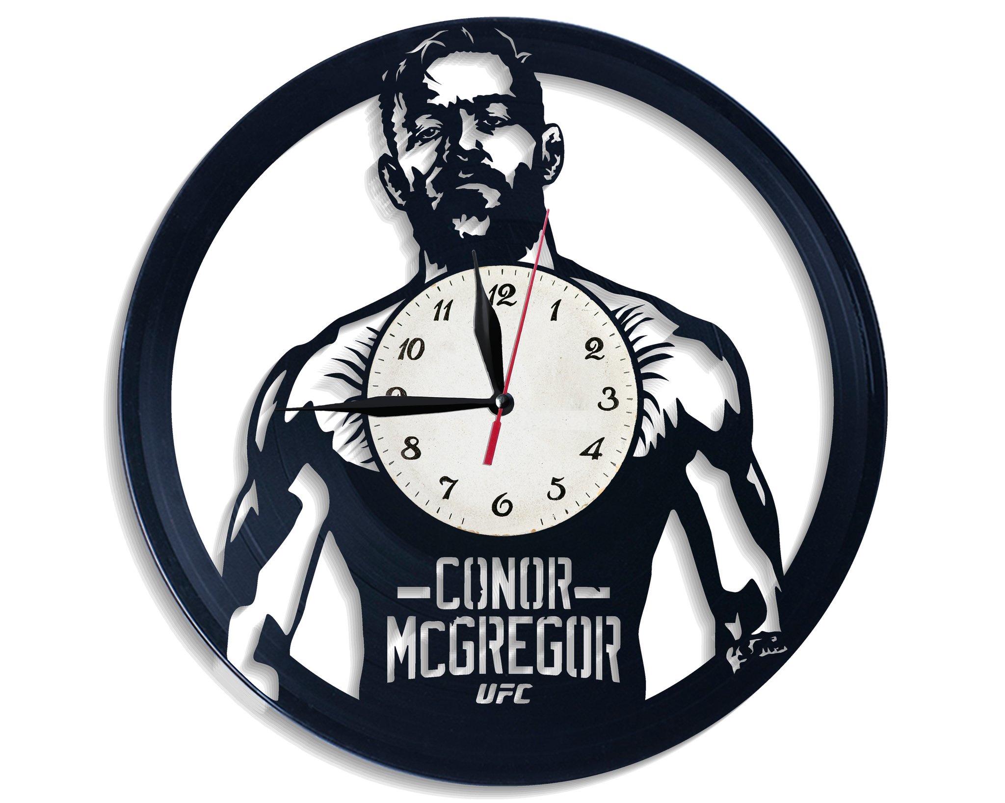 Часы настенные Конор Макгрегор 2733 из виниловой пластинки