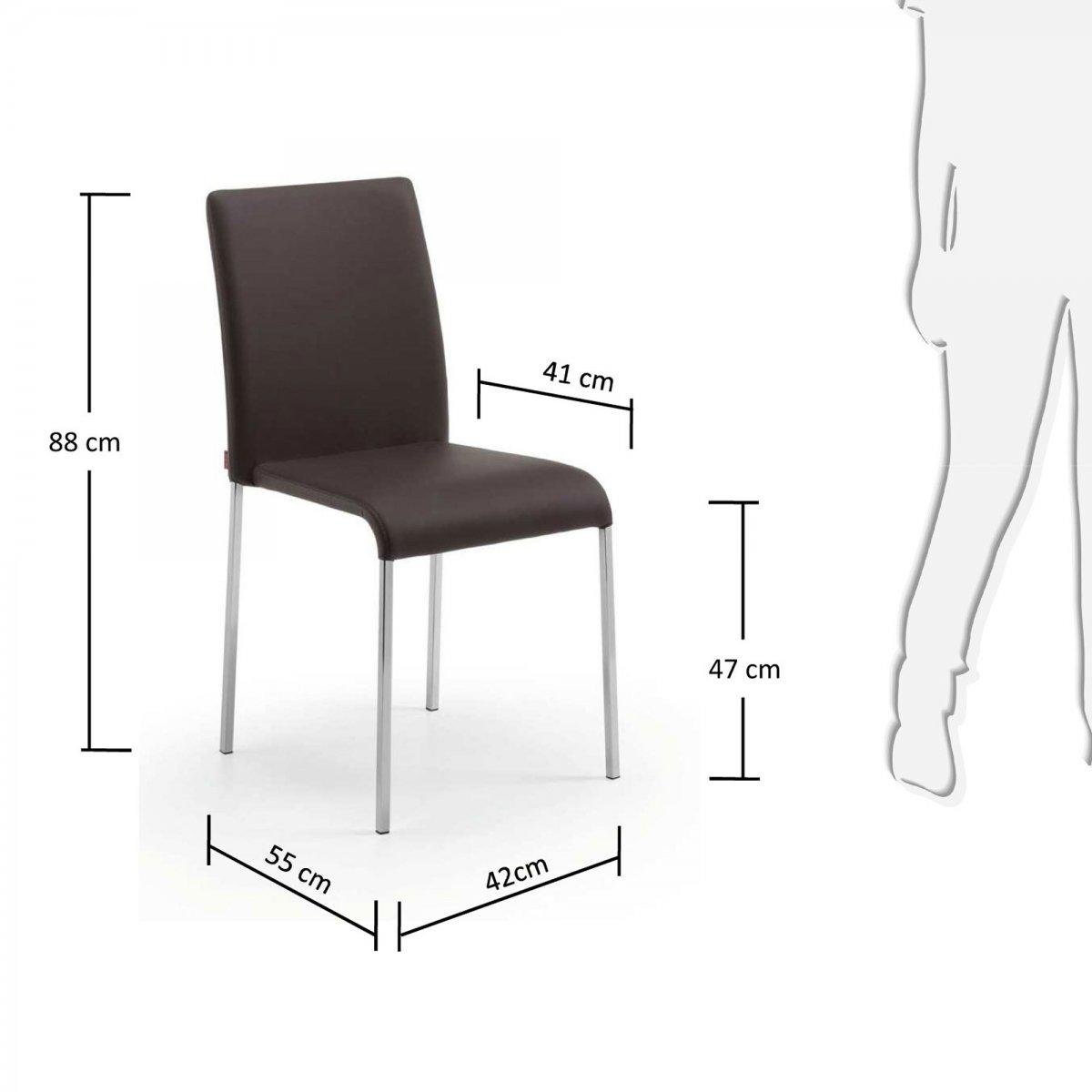 Стул LaForma DAVIS Коричневый (C037U08) - фото 2 Стул LaForma DAVIS Коричневый (C037U08) - фото 2