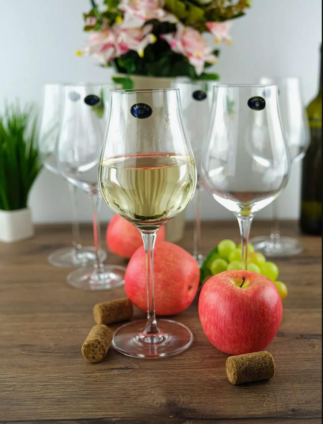 Набір келихів для вина Bohemia Limosa 1SI96/00000/500 500 мл 6 шт. (118828) - фото 2 Набір келихів для вина Bohemia Limosa 1SI96/00000/500 500 мл 6 шт. (118828) - фото 2