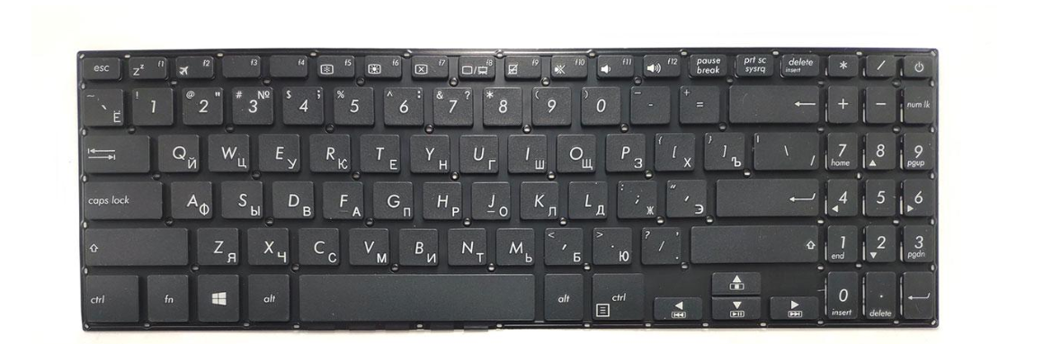 Клавиатура для ноутбука Asus A507 A507UA матовая (0KNB0-5100RU00)