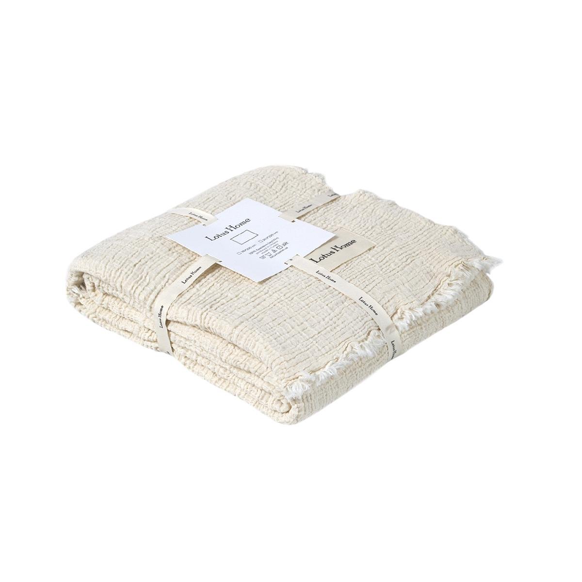 Покрывало Lotus Home Larna Muslin 200x220 см Cream (svt-2000022344326)