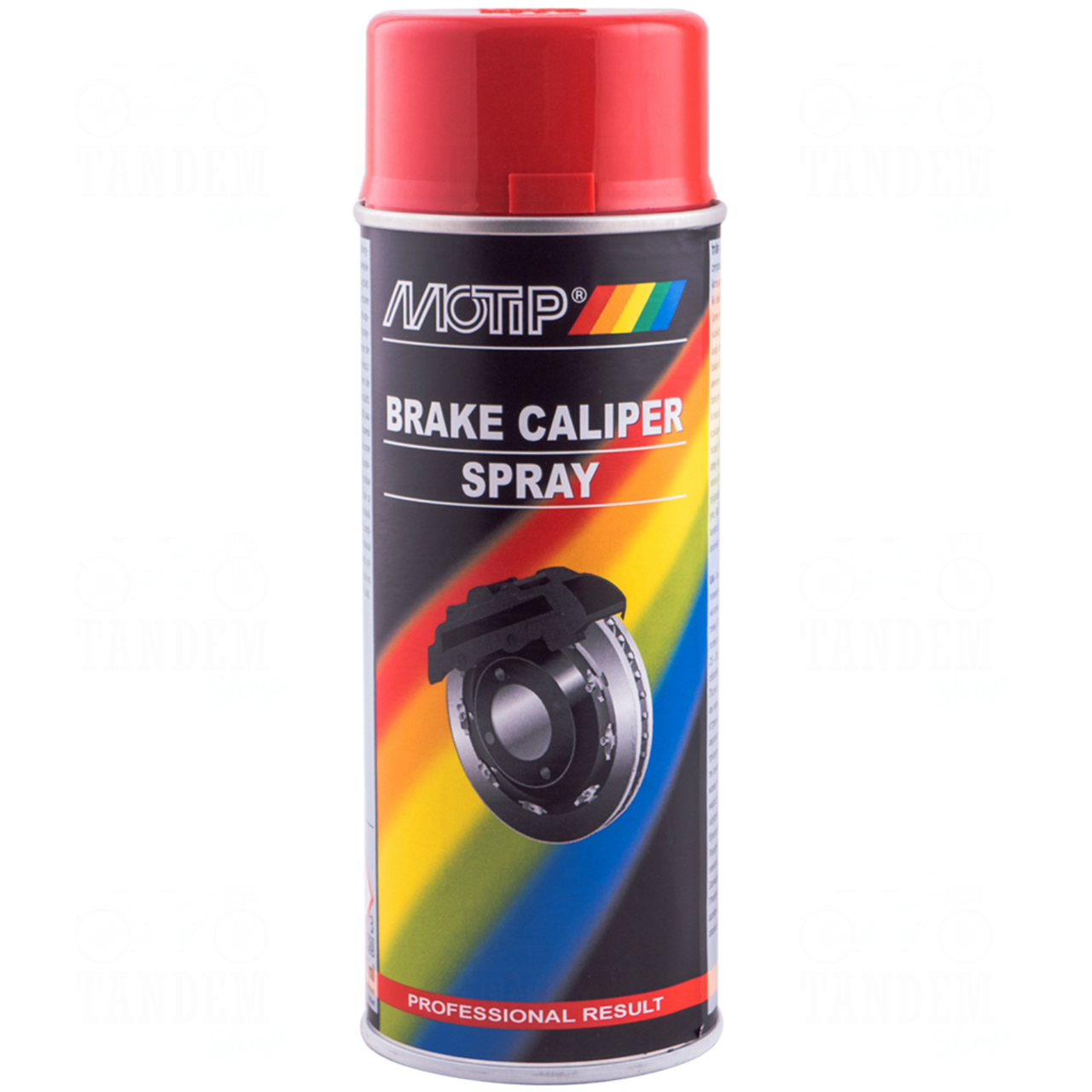 Аерозольна фарба емаль для супортів та гальмівних барабанів Motip Brake Caliper Spray 400 мл Червоний - фото 1