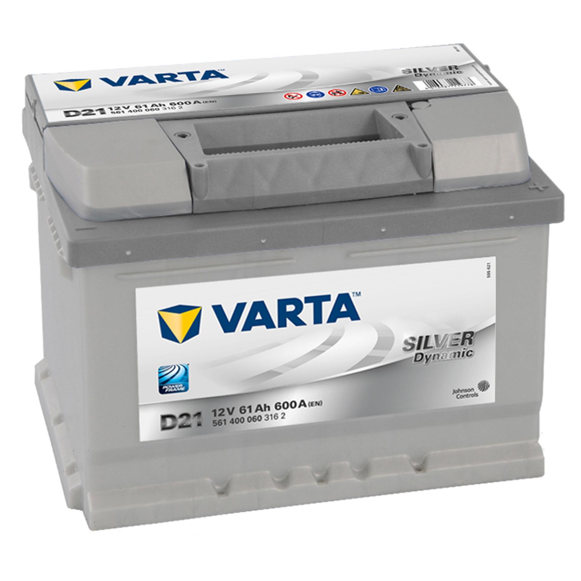 Аккумулятор Varta Silver Dynamic 61 Ah/12V 0 плюс справа