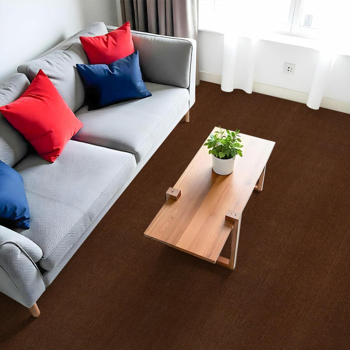 Плитка самоклеящаяся под ковролин в рулоне 600х3000 мм Коричневый (SW-00002586)