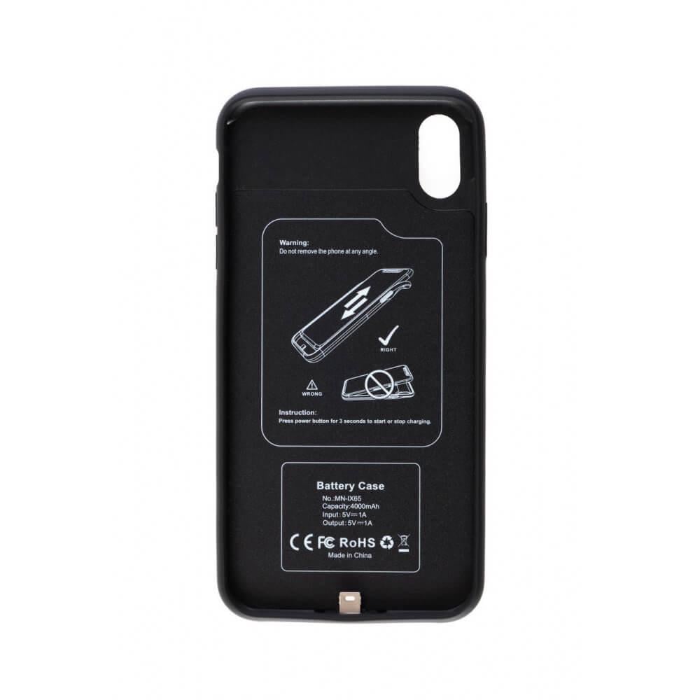 Чохол-акумулятор iBattery для iPhone Xs Max 4000 mAh Black - фото 3