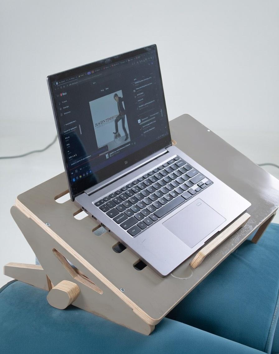 Підставка для ноутбука ТО-5 з регулюванням Сірий