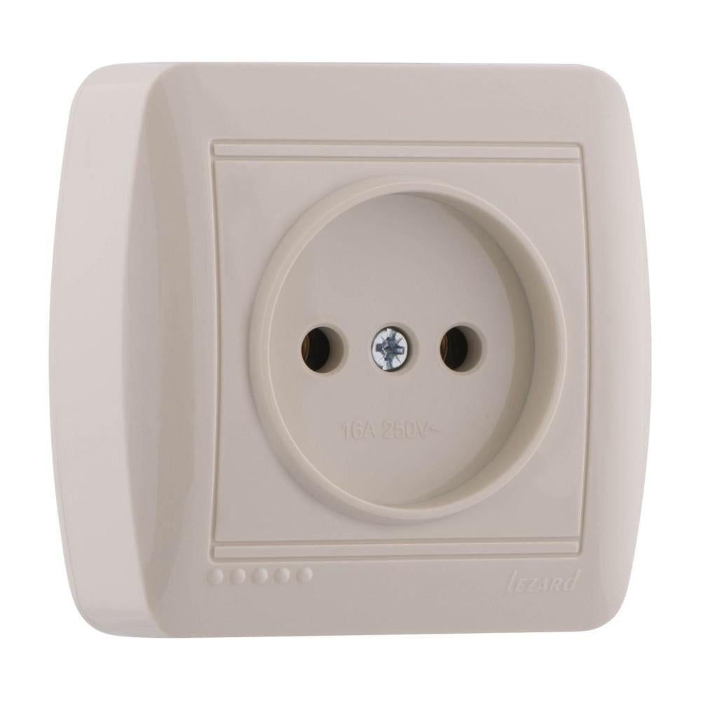 Розетка Lezard Demet 1-я Кремовый (711-0300-121)
