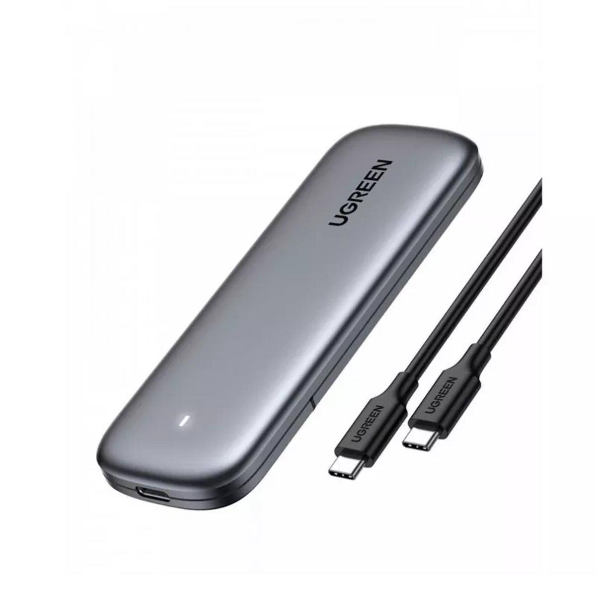 Карман внешний UGREEN для SSD Type-C Female to M.2 M-Key 10G
