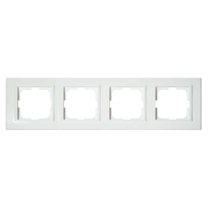 Рамка на 4 секции Mina Ovivo Electric Белый