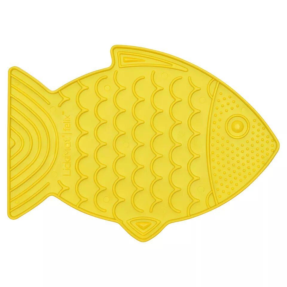 Килимок-антистрес лизальний для кішок LickiMat Felix Yellow