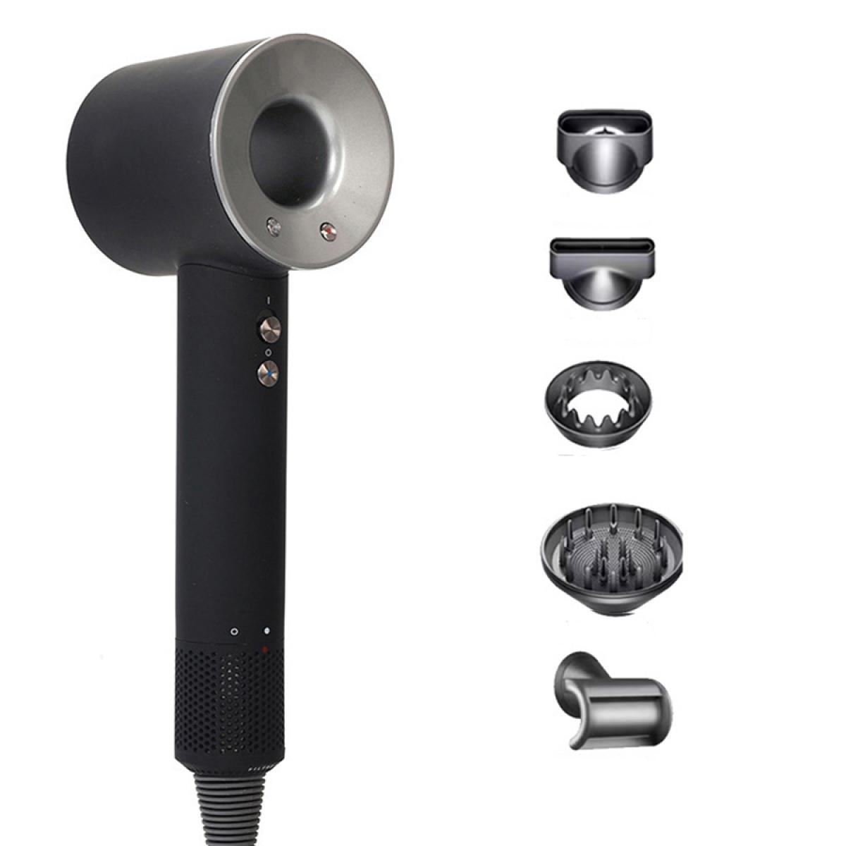 Фен-стайлер для волос Magic Hair Supersonic Premium 6в1 5 насадок Серый (PH770G)