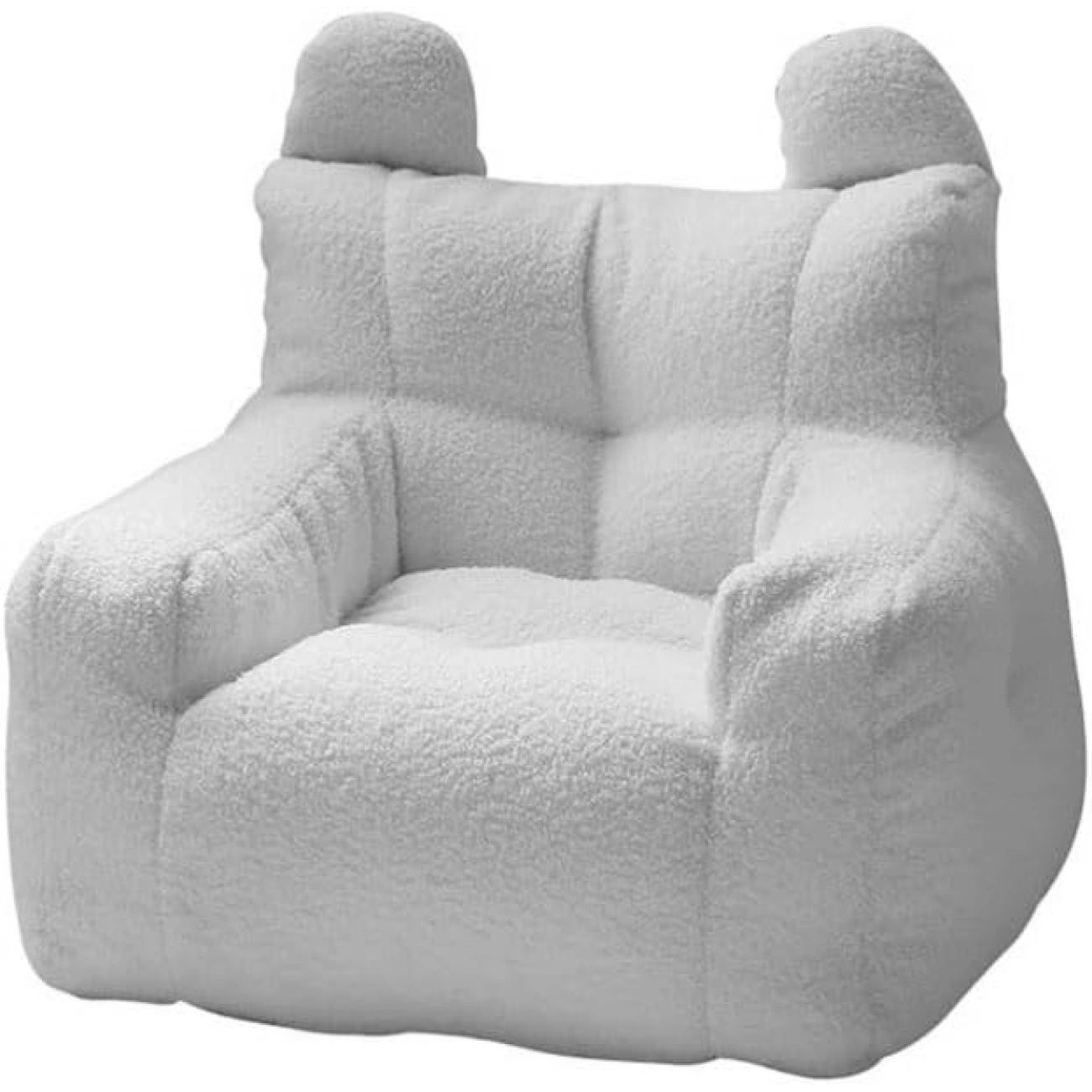 Детское кресло мягкое с ушками и боковым карманом 48x52x34 см Белый (29516151) - фото 1 Детское кресло мягкое с ушками и боковым карманом 48x52x34 см Белый (29516151) - фото 1