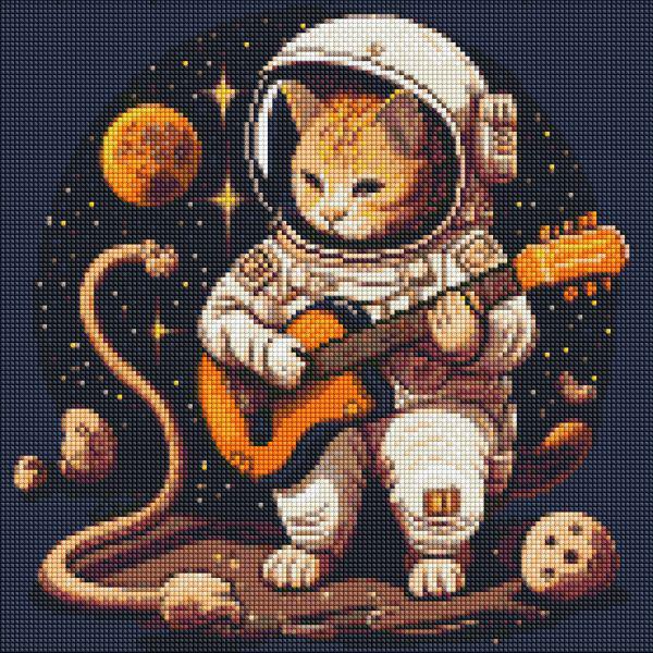 Алмазная мозаика Идейка Космические мелодии 40x40 см (Id-AMO7512)