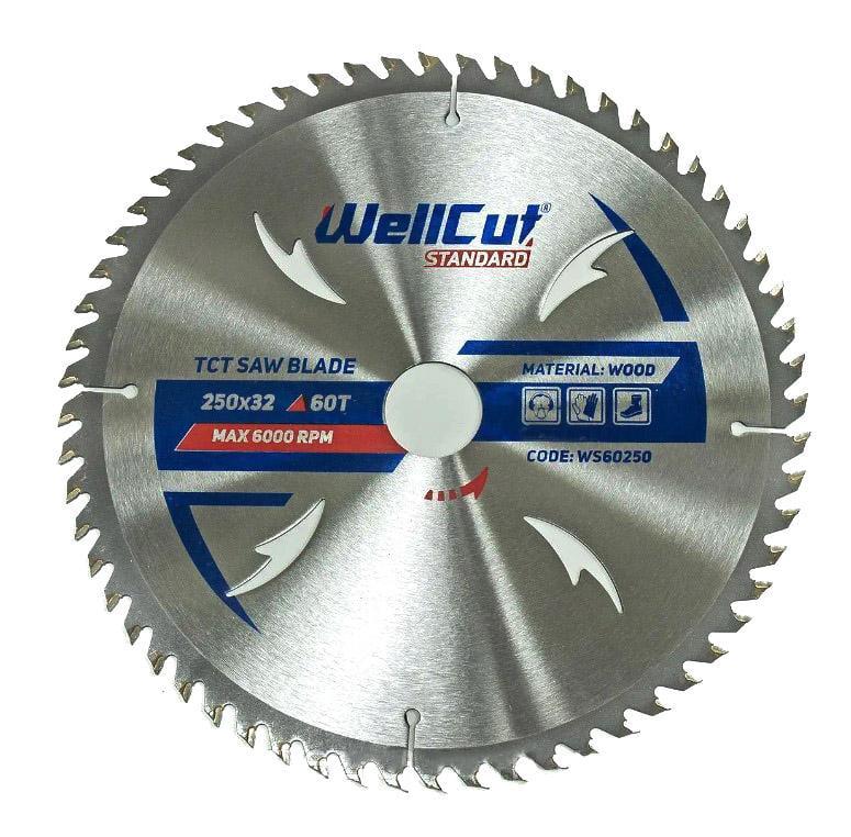 Диск пильный WellCut Standard 250x32 мм 60 зубьев (23456)